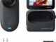 Insta360 GO 3S Negro (128GB) – Cámara Vlogging 4K, POV Manos Libres, Móntala Donde Quieras,