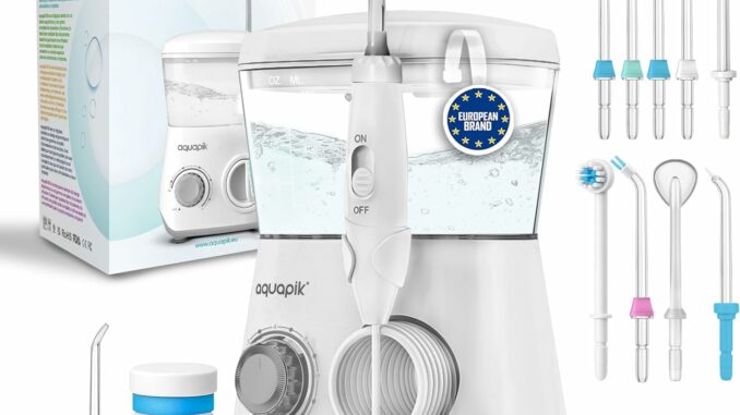 Irrigador Dental 1700 Impulsos con 6 Boquillas
