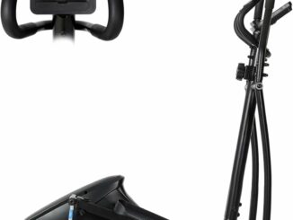 ISE Bicicleta Elíptica para casa con zancada de 28 cm, eliptica con, 8 Niveles de Sistema magnético