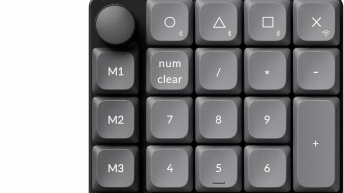 Keychron K0 MAX Teclado Numérico Inalámbrico Low-Profile, 27 Teclas, 1000Hz Polling Rate, Numpad
