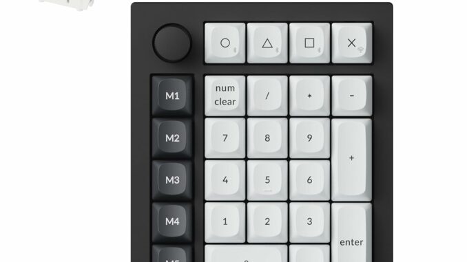 Keychron Q0 HE Teclado Numérico Inalámbrico, 2.4 GHz/Bluetooth 5.1, Interruptores Magnéticos,