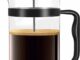 KICHLY Cafetera de prensa francesa – portátil con triple filtro – Vidrio resistente al calor con