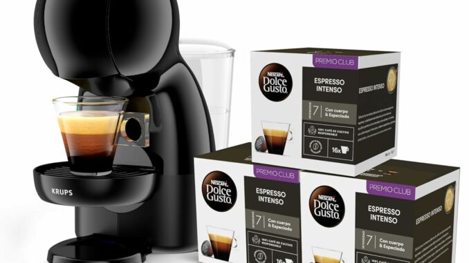 Krups Nescafé Dolce Gusto Piccolo XS, Cafetera de cápsulas de 15 bares, 0,8L capacidad, Espuma