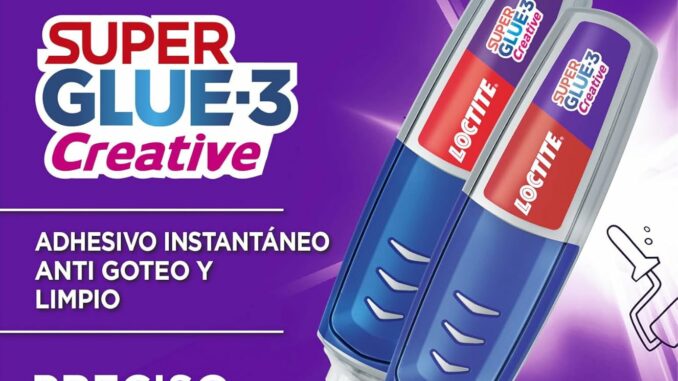 Loctite Super Glue-3 Creative Pen (pack de 2 tubos x 4 g), adhesivo transparente en forma de