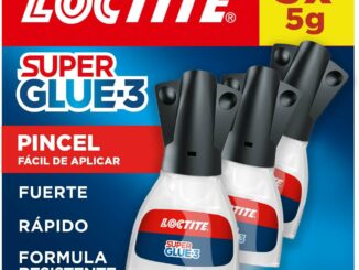 Loctite Super Glue-3 Pincel (pack de 3 tubos x 5 g), pegamento transparente con pincel, adhesivo
