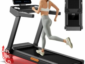 LONTEK Cinta de Correr Plegable con Inclinación 16%, 14 KM/H Cinta de Andar con Frecuencia