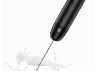 Maestri House Espumador de Leche, Recargable Espumador Leche Electrico con Agitador de Acero