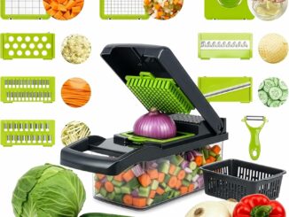 Mandolina Cocina 16 en 1 – Picadora Manual – Cortador Verduras y Patatas – Rallador Multifunción