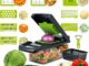 Mandolina Cocina 16 en 1 – Picadora Manual – Cortador Verduras y Patatas – Rallador Multifunción