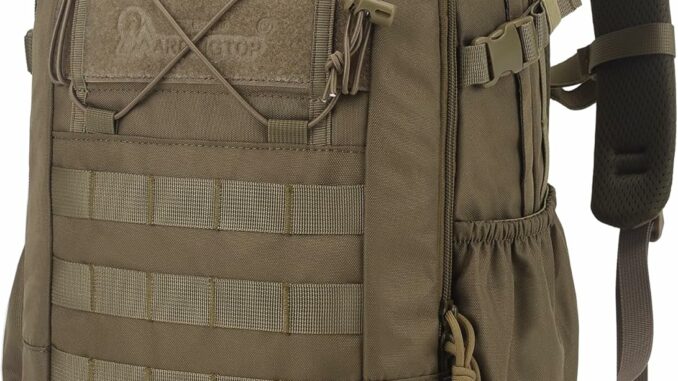 Mardingtop Mochila de senderismo para hombre, 20 l, mochila táctica militar, mochila táctica para