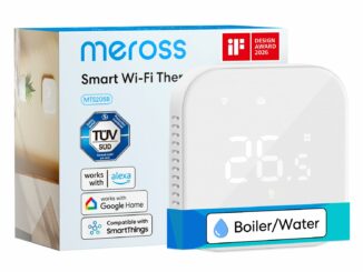 Meross Termostato Calefaccion WiFi para Calderas, Termostato WiFi para Calefacción por Suelo