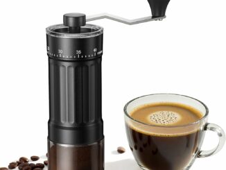 Mini Molinillo de Café Manual con 40 Ajustes Ajustables, Molinillo Cafe Manual de Mano Portátil con