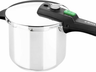 MONIX Quick Olla Express de 7 Litros, Fabricada en Acero Inoxidable, con Triple Sistema de