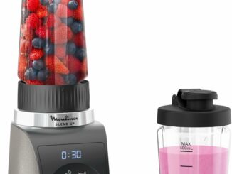 Moulinex Blend Up, Batidora personal potente 1000 W, 8 programas automáticos, pica hielo, ideal