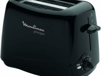 Moulinex Principio, Tostadora de 2 Ranuras, 850 W, 6 niveles de tostado ajustable, Bandeja