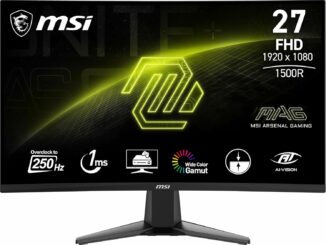 MSI mag 27C6F Monitor Curvo Gaming FHD de 27", 1500R 1920 x 1080 Panel VA rápido, 180 Hz / 0,5