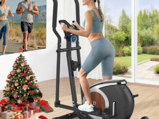Neezee Bicicleta Elíptica Magnética con 16 Niveles de esistencia, Máquina Elíptica Ultrasilenciosa