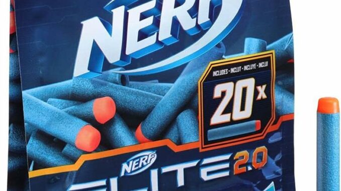 Nerf Elite 20 Dardos con Pistola Automática
