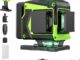 Nivel Laser Autonivelante 360 Grados, Nivel Láser Verde 16 Líneas, 2 x 360 Horizontal y 2 x 360 Verticales, 2 x