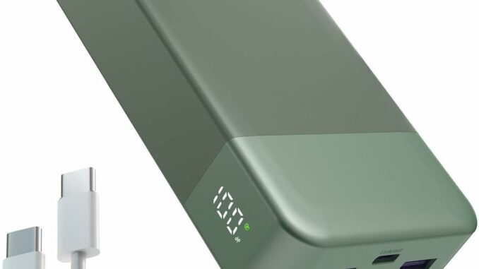 NOBIS Powerbank 20000mah,PD3.0 45W Batería Portátil Carga Rápida,QC4.0 Bateria Externa con Pantalla