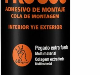 Pattex PRO600 Adhesivo de montaje a base de disolvente, pegamento fuerte de agarre inmediato,