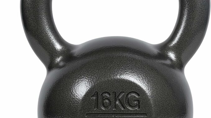 Pesa Rusa 16kg Hierro Fundido con Base Antideslizante