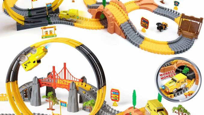 Pista de Carreras Niños con Loop y 2 Coches