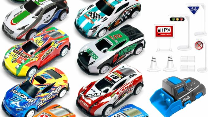 Policía Juguete Niños Coche Sirena Figuras