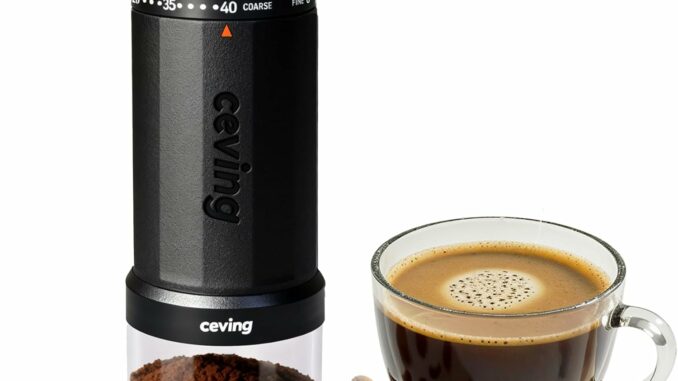 Primer Molinillo de Café Manual del Mundo con Capacidad para 60g, Molino Cafe Manual Portátil con