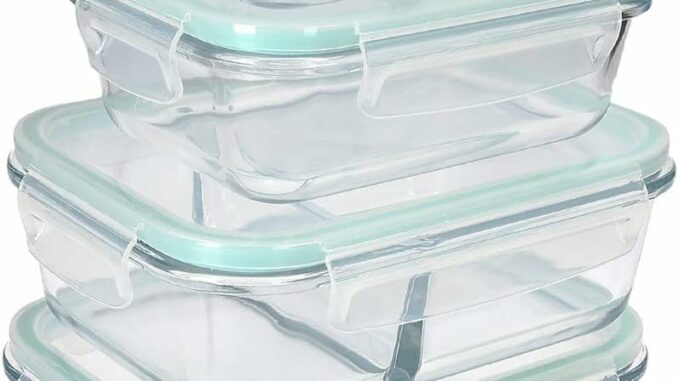 Recipiente Cristal Hermetico Set 5