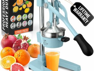 Compra Zulay Kitchen Exprimidor de jugo de naranja de hierro fundido, resistente, fácil de limpiar, - Compra