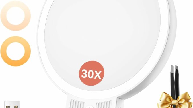 Espejo Maquillaje Led Doble Cara