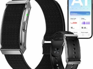 Pulsera de Actividad sin Pantalla Hombre Mujer, Smart Band con Análisis de IA, SpO2, Pulsómetro,