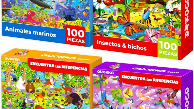Puzzle Niños 100 Piezas con Marco y Pegamento