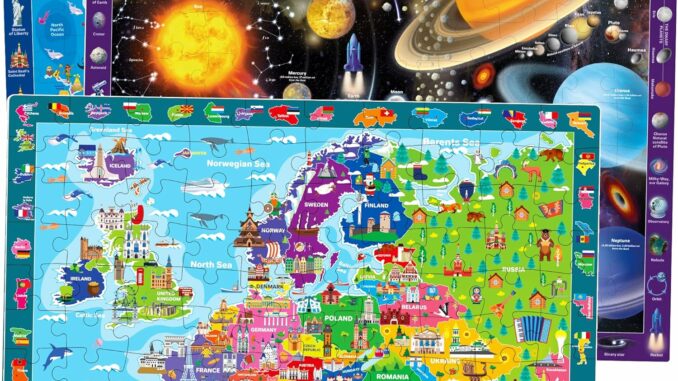 Puzzle Niños 48 Piezas Animales Madera