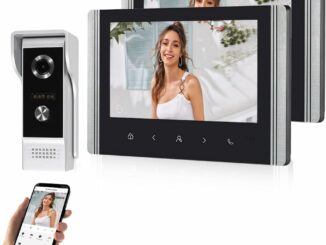 QttyElok Videoportero WiFi sin Cable Sistema de Intercomunicación Vídeo para Casa, 1080P HD