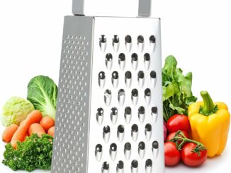 Rallador de Cocina de Acero Inoxidable, Rallador Cuadrado de 4 Caras, Rallador de Queso Manual,