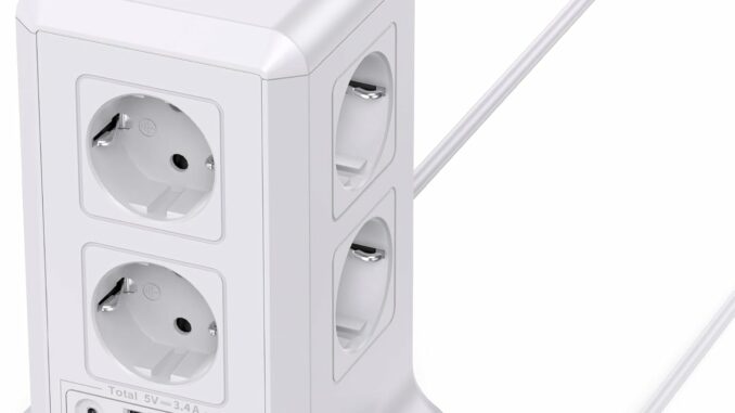 Regleta Inteligente WiFi 4 Enchufes con Control por Voz