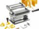 ROSSETTO Máquina para pasta manual con secador – Máquina de pasta de acero inoxidable con 9