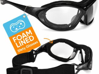 SAFEYEAR Gafas de seguridad antivaho [EN166] SG002 – Gafas de seguridad antiarañazos con cordón