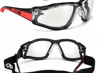 SAFEYEAR gafas de Seguridad de trabajo transparentes antiniebla, anti-raspado, rayos ultravioleta