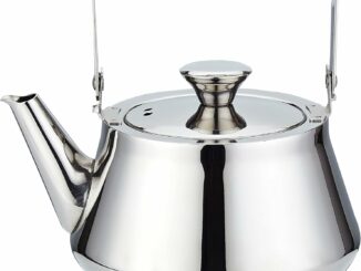 SANQIAHOME Tetera de acero inoxidable de 1.2 Litros con infusor Un estilo moderno y minimalista