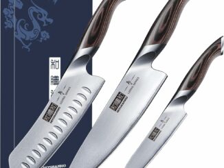 Set de Cuchillos de Cocina 6 Piezas con Bloque de Madera