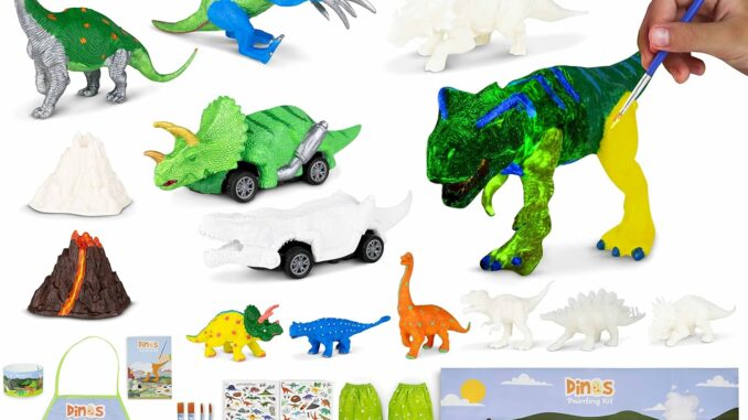 Set de Dinosaurios con 20 Figuras Realistas