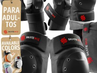 SKATEWIZ Protecciones Patines Adulto, Rodilleras Skate – Protecciones Patines de Hielo – Kit