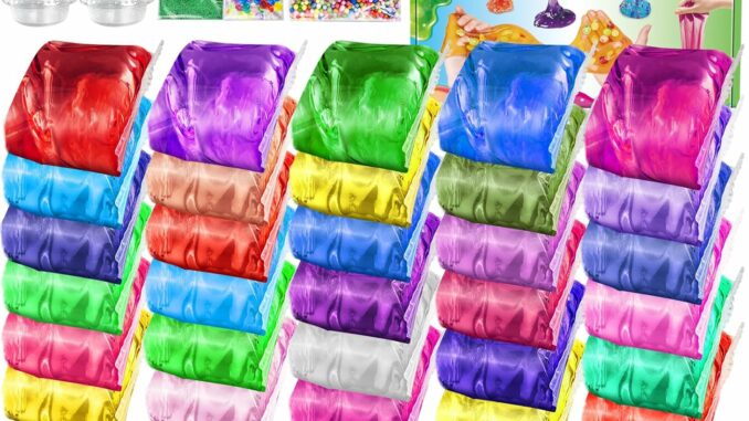 Slime Kit 30 Ingredientes Hazlo Tú Mismo con Brillo