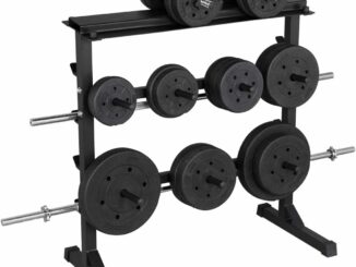 Soporte Barra Pesas Ajustable con Carga 200kg