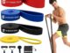 SURFOU Gomas Elasticas Musculacion 4 Niveles,Bandas de Resistencia con Anclaje para Puerta, 2 Asas,