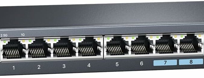 Switch de Red 8 Puertos Gigabit con PoE