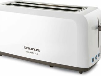Taurus – Tostadora My Toast Duplo 1450W, Doble Ranura Larga y Ancha, 6 Niveles, LED,